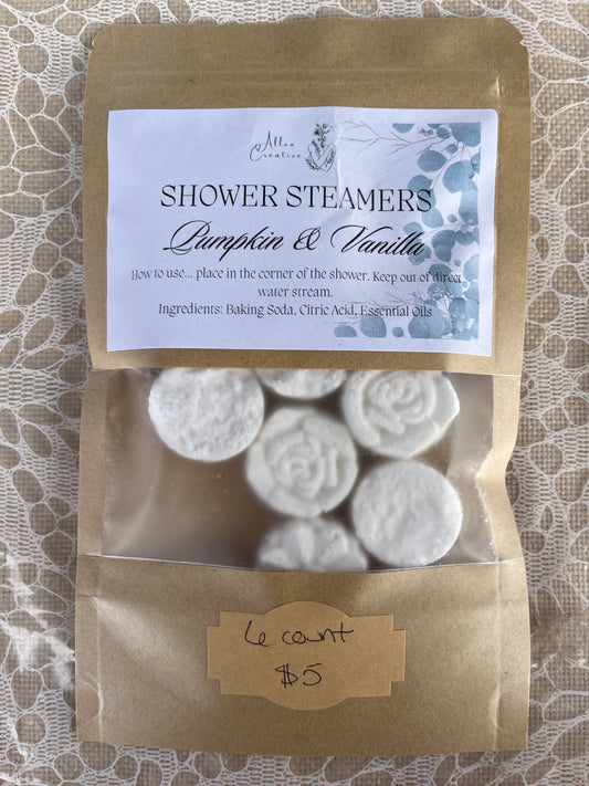Pumpkin and Vanilla Shower Steamers