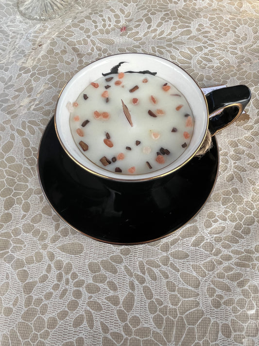 Cinnamon, Clove, Nutmeg Teacup Candle
