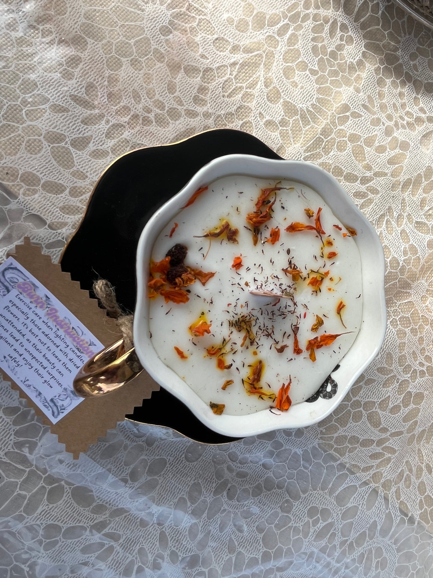 Pumpkin Teacup Candle
