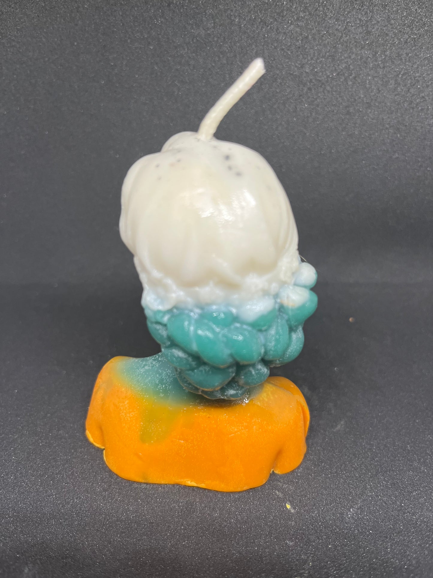 White, Green, Yellow Flower Lady Candle Mold